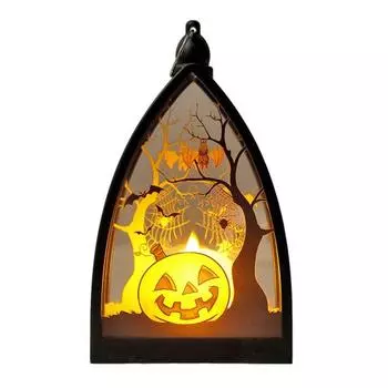 Светодиодный ночник, прикроватный светильник, электронная свеча на батарейках, украшение для Хэллоуина, реквизит для фотосъемки A