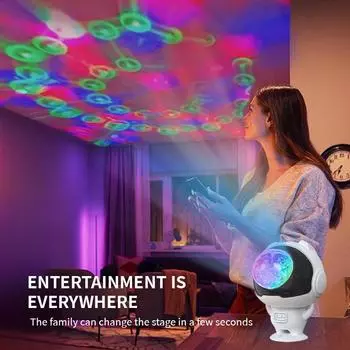 Светодиодный ночник, проекционный светильник для спальни, детской комнаты, атмосферный светильник, романтический светильник со звездным небом, ночники для маленьких вечеринок белый