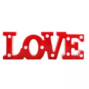 Светодиодный ночник Романтическая LOVE Word Декоративная лампа для Дня святого Валентина Предложение Признание