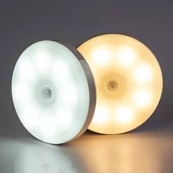 Светодиодный ночник с датчиком движения, супер яркий, без мерцания, высокая чувствительность, USB аккумуляторная светодиодная лампа для шкафа, шкафа White Light