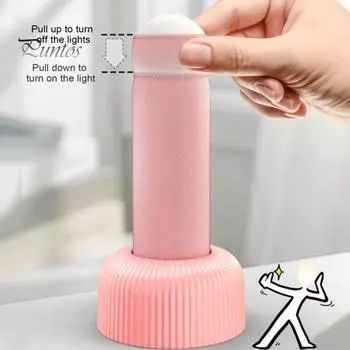 Светодиодный ночник с мягким свечением, без мерцания, защита глаз, перезаряжаемый, декоративное освещение комнаты, прикроватная лампа розовый