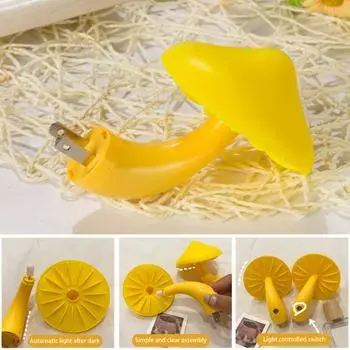 Светодиодный ночник с сенсором Yousheng, креативная форма, автоматическое включение/выключение, энергосберегающий, Plug-Play, без мерцания, защита глаз, милый грибной ночник US Plug