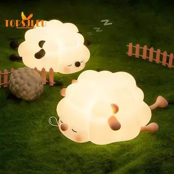 Светодиодный ночник с таймером, с регулируемой яркостью, без мерцания, мультяшной формы, декоративная лампа, светодиодный прикроватный светильник для грудного вскармливания розовый