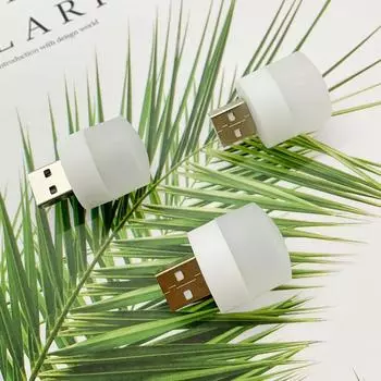 Светодиодный ночник с USB прикроватной тумбочкой для детской спальни, мобильной настольной лампой с питанием (Тепло) К