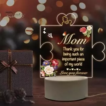 Светодиодный ночник с устойчивым основанием, мягкий свет, не мерцающий, безопасный для глаз, работающий от USB, светодиодный ночник, настольный декор F