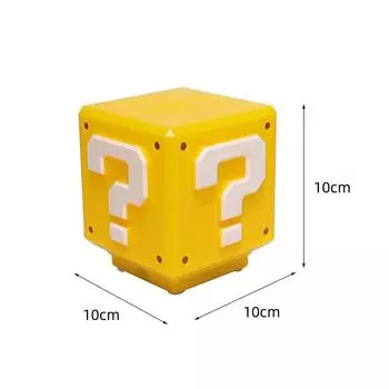 Светодиодный ночник в виде кирпича со знаком вопроса и музыкой, настольная лампа с зарядкой через USB, подарки на день рождения, Рождество