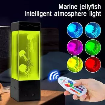 Светодиодный ночник в виде медузы, лавовый светильник, декоративный светильник для детской спальни, свет для офиса, спальни, фестиваль, маленький ночник