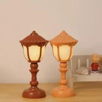 Светодиодный ночник Yousheng, привлекательная подсветка, винтажные кнопки переключения, простая в эксплуатации декоративная защита глаз, небольшая настольная лампа для дома