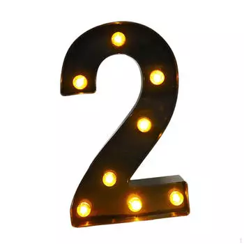 Светодиодный номерной светильник на стене для вечеринки в кафе на открытом воздухе для дома и годовщины 2 5.24x8.58x1.57inch