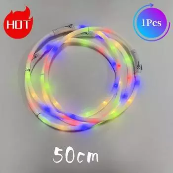 Светодиодный ошейник для собак, светящийся USB-ошейник для кошек, 4 режима, мягкий силиконовый светящийся ошейник для предотвращения потери собак, аксессуары для домашних животных в ночное время CHINA