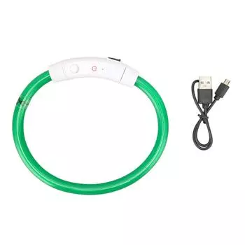 Светодиодный ошейник для собак, защита от потери, перезаряжаемый светящийся ошейник для собак для маленьких, средних и больших собак, светодиодный S