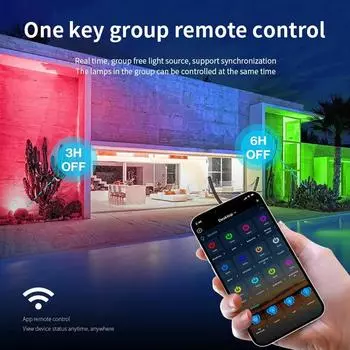 Светодиодный отражатель RGB умный прожектор уличный садовый светильник IP66 Tuya WIFI Control EU Plug