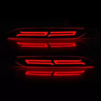 Светодиодный отражатель заднего бампера для Chevrolet Cavalier 2020 2021 2022 Предупреждение о торможении Динамический указатель поворота Автомобильные аксессуары 12 В Red Shell