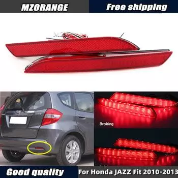 Светодиодный отражатель заднего бампера для Honda JAZZ Fit 2010-2013 CRZ CRV Acura TSX Задний противотуманный стоп-сигнал Автомобильные аксессуары