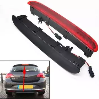 Светодиодный отражатель заднего бампера для Opel Vauxhall Astra J Hatchback 2010-2017, сигнальная лампа стоп-сигнала заднего тормоза 1Pcs Red