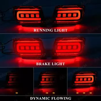 Светодиодный отражатель заднего бампера для Toyota Land Cruiser Prado 150 LC150 FJ150 GRJ150 2010 - 2020 Тормозные указатели поворота 12 В