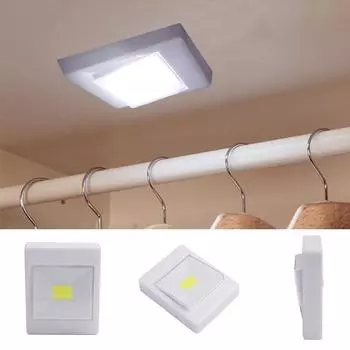 Светодиодный переключатель COB 3 Вт, беспроводной шкаф, беспроводные ночные огни