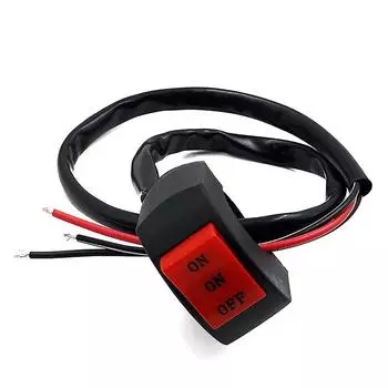 Светодиодный переключатель фар, дальний, трехлинейный переключатель на руле мотоцикла, переключатель света дальнего света, кнопка переключения мотоцикла