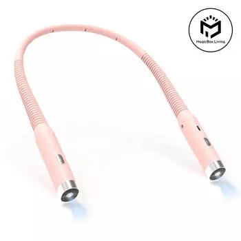 Светодиодный перезаряжаемый светильник на шею с 3 режимами, портативная лампа для чтения, новинка, фонарик, лампа для чтения, ночник, светильник на шею чёрный