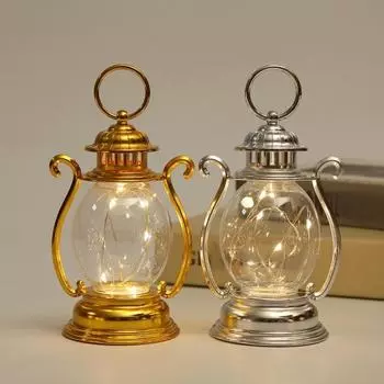 Светодиодный подвесной фонарь в стиле ретро с крючком, мягкое освещение, настольный светодиодный ночник на батарейках, украшение для вечеринки