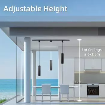 Светодиодный подвесной светильник на треке 110-265 В, светильник на треке, подвесной светильник для столовой, спальни, кухни, потолочные подвесные светильники, светодиодные точечные светильники Warm Light