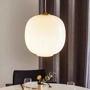 Светодиодный подвесной светильник Nordic Glass, железный, 25/37 см, круглый шар, подвесной декор для столовой, светильник для спальни, кофейни, внутреннего освещения, люстра Warm white