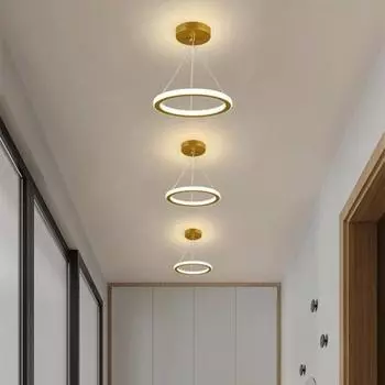 Светодиодный подвесной светильник Подвесные светильники Внутреннее освещение Приспособление для гостиной Спальни Коридора Скандинавский домашний декор Подвесной светильник 3 Light Color чёрный