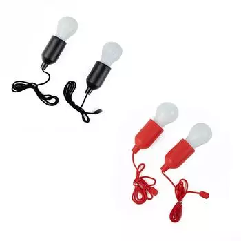 Светодиодный подвесной светильник с ручным переключателем, 2 шт., с батарейным питанием чёрный