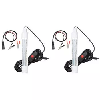 Светодиодный подводный рыболовный фонарь супер яркий для пресноводной морской воды (Зеленый свет)