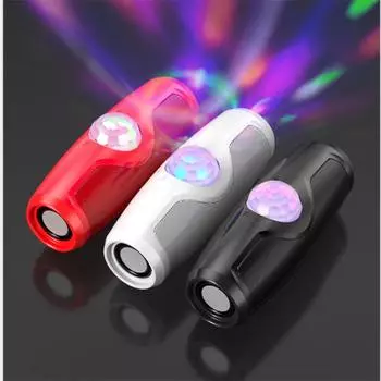 Светодиодный портативный Bluetooth-динамик, FM-радио, беспроводной сабвуфер, уличные колонки, музыкальный бумбокс чёрный