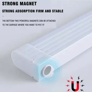 Светодиодный портативный светильник USB перезаряжаемый ночник двойной магнитный 3 режима многофункциональный светильник для кухонных шкафов ремонт кемпинга blue-17CM