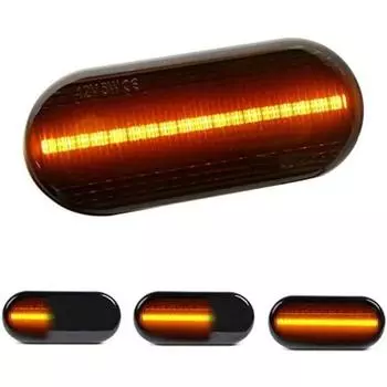 Светодиодный последовательный боковой габаритный фонарь-указатель поворота, совместимый с VW Jetta MK4 Golf4 GTI R32 Passat B5 Lupo Polo Sharan Vento