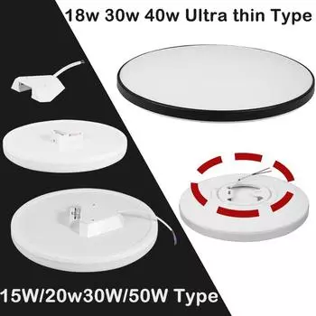 Светодиодный потолочный светильник 220 В, потолочные светильники 20 Вт, 30 Вт, 40 Вт, светодиодная панель, кухонный светильник для спальни, ультратонкий потолочный светильник для дома и кухни