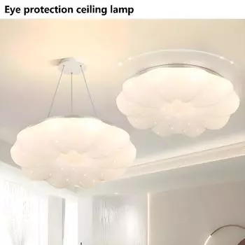 Светодиодный потолочный светильник 3 цвета Светодиодные потолочные светильники Декор комнаты Современные потолочные люстры для кухни, спальни, гостиной Cold White&220 V белый