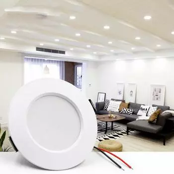 Светодиодный потолочный светильник 5 Вт, 7 Вт, 9 Вт, 12 Вт, 15 Вт, теплый белый/холодный светильник, лампа переменного тока, 220 В переменного тока