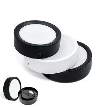 Светодиодный потолочный светильник 9 Вт, 12 Вт, 15 Вт, 18 Вт переменного тока, 220 В, 230 В, потолочный светильник, потолочный светильник для поверхностного монтажа, круглый светодиодный панельный светильник, точечный светильник 12W 220V&Warm White