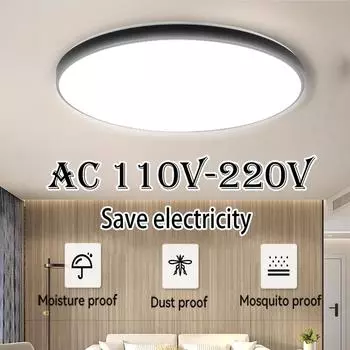 Светодиодный потолочный светильник AC 110 В-220 В, современный потолочный светильник 18 Вт, 30 Вт, 40 Вт, светильники для дома, гостиной, спальни, кухни, освещение cool light 6500K&AC 110V-220v