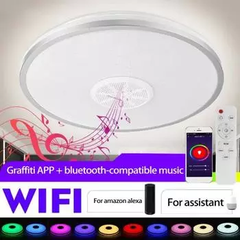 Светодиодный потолочный светильник без мерцания, освещение из АБС-пластика