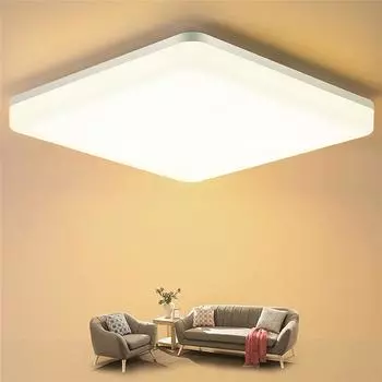 Светодиодный потолочный светильник для гостиной 110 В 220 В, современный потолочный светильник 18 Вт 24 Вт 48 Вт, освещение для спальни, ванной комнаты, кухни Warm White