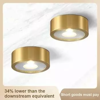 Светодиодный потолочный светильник для поверхностного монтажа, ультратонкий домашний потолочный светильник, семейное освещение для гостиной, скандинавский прожектор для крыльца, коридора 3W&Yellow