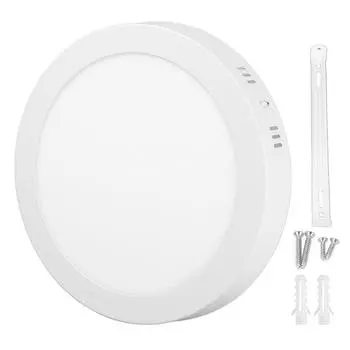Светодиодный потолочный светильник для скрытого монтажа 18 Вт 6000 К, белый свет, ультратонкий круглый плоский потолочный светильник для