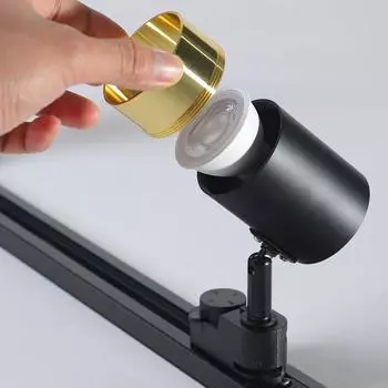 Светодиодный потолочный светильник GU10 с регулируемым углом наклона, для спальни, гостиной, бара, магазина, украшения, светильник на рельсах Neutral Light