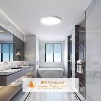 Светодиодный потолочный светильник Hyundai, светодиодный потолочный светильник для ванной комнаты, потолочный светильник для спальни, ванной комнаты, кухни, коридора, балкона, IP44, водонепроницаемый потолочный светильник