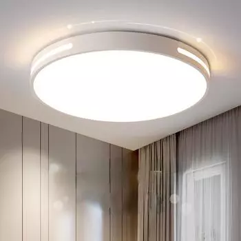 Светодиодный потолочный светильник, круглый акриловый комнатный светильник, простая современная лампа для спальни, столовой, гостиной, балкона, лестницы white