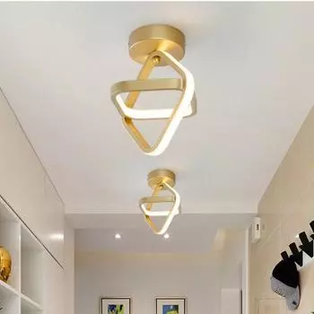 Светодиодный потолочный светильник квадратный крест золотой светодиодный потолочный светильник современный потолочный светильник белый свет гостиная спальня кухня столовая коридор крыльцо лестница