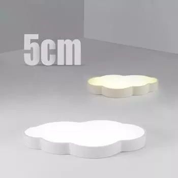 Светодиодный потолочный светильник, лампа Cloud, регулируемая яркость, современная детская спальня, мультяшное поверхностное освещение, дистанционное управление, переменный ток 110 В 220 В TypeA 52x35x5cm&Warm Whtie белый