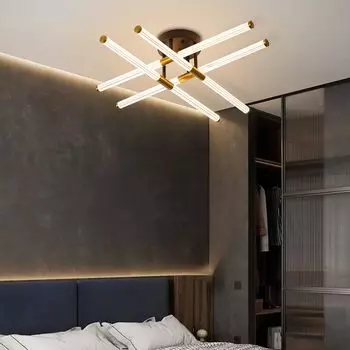 Светодиодный потолочный светильник Loiogohot 8 Tatami Living Light Bulb Living Room Ceiling Hook Japanese Easy No Construction Required Light, Mats, Lighting, Ceiling, золотой