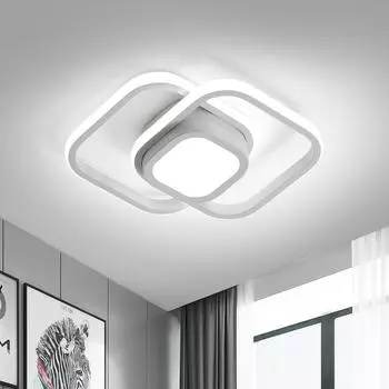 Светодиодный потолочный светильник, люстра, акриловый белый, современный квадратный, 220 В, для гостиной, дома, 22 Вт, холодный белый, 6000 К