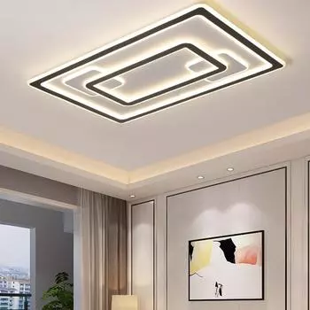 Светодиодный потолочный светильник Простой современный спальня столовая скандинавское освещение холл лампы гостиная акриловый потолочный светильник Tricolor light