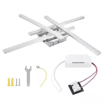 Светодиодный потолочный светильник с 4 лампами, современная декоративная лампа для спальни для дома AC85-265V Warm Light